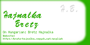 hajnalka bretz business card
